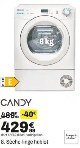 BUT CANDY Sèche-linge hublot offre