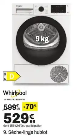 BUT Whirlpool Sèche-linge hublot offre