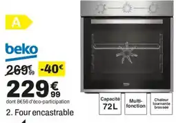 BUT beko Four encastrable offre