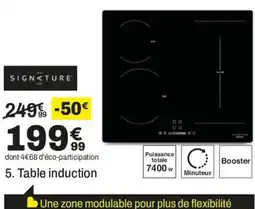 BUT SIGNATURE Table induction offre
