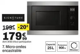 BUT SIGNATURE Micro-ondes encastrable offre