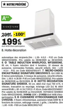 BUT SIGNATURE Hotte décoration offre