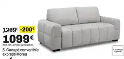 BUT Morea Canapé convertible express offre
