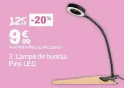 BUT Pins LED Lampe de bureau offre