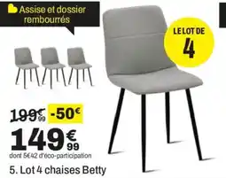 BUT Betty chaises offre