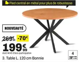 BUT Bonnie Table L. 120 cm offre