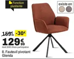 BUT Glenda Fauteuil pivotant offre