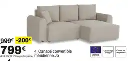 BUT Jo Canapé convertible méridienne offre