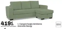 BUT Georgy Canapé d'angle méridienne réversible offre