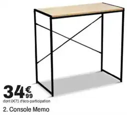 BUT Console Memo offre