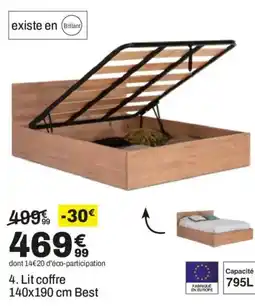 BUT Best Lit coffre offre