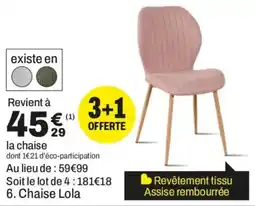 BUT Chaise Lola offre