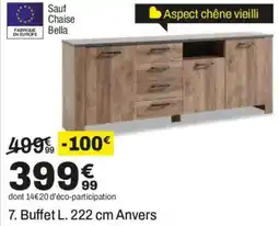 BUT Bella Buffet L. 222 cm Anvers offre