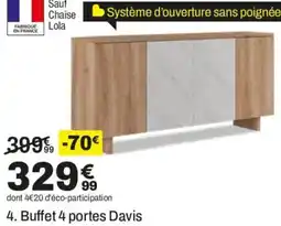 BUT Davis Buffet 4 portes offre