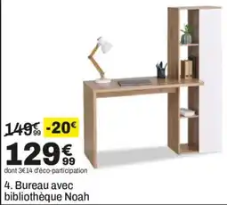 BUT Noah Bureau avec bibliothèque offre
