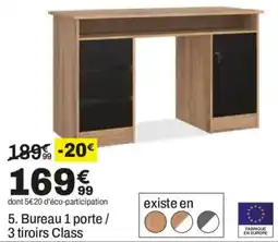 BUT Class Bureau 1 porte / 3 tiroirs offre