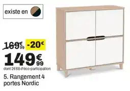 BUT Rangement 4 portes Nordic offre