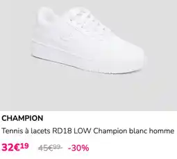 La Halle CHAMPION Tennis à lacets RD18 LOW Champion blanc homme offre