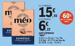 E.Leclerc méo Café Espresso offre