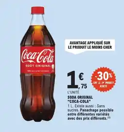 E.Leclerc Coca-Cola Soda Original offre
