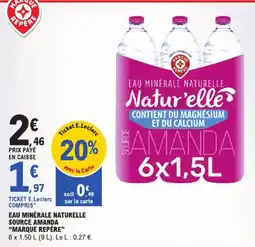 E.Leclerc Natur'elle Eau minérale naturelle offre