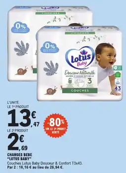 E.Leclerc Lotus Baby offre