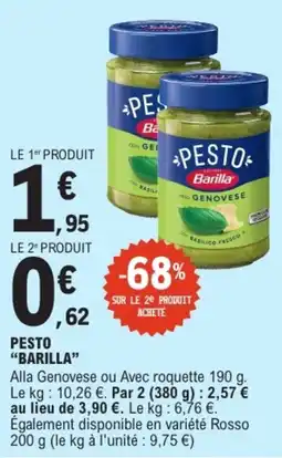 E.Leclerc Barilla Pesto offre