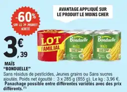 E.Leclerc Bonduelle Maïs offre