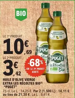 E.Leclerc PUGET Huile d'olive vierge extra offre