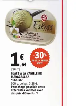 E.Leclerc Eskiss Glace à la vanille de Madagascar offre
