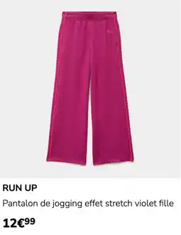 La Halle RUN UP Pantalon de jogging effet stretch violet fille offre