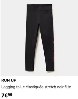La Halle RUN UP Legging taille élastiquée stretch noir fille offre