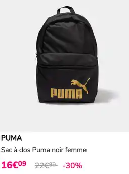 La Halle PUMA Sac à dos Puma noir femme offre