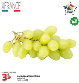 Auchan RAISIN BLANC SANS PÉPINS offre