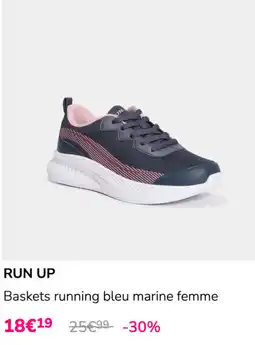 La Halle RUN UP Baskets running bleu marine femme offre