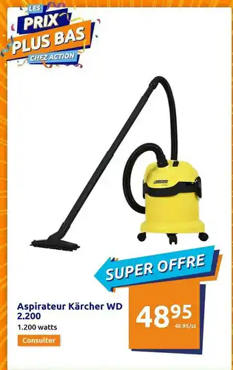 Action Aspirateur Kärcher Wd offre