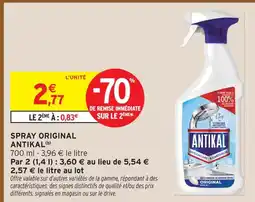 Intermarché Express Antikal spray original offre