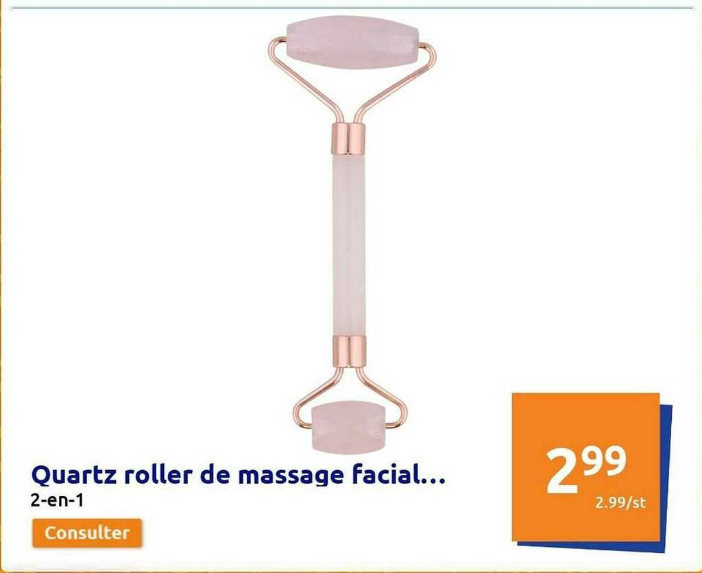 Promo Quartz Roller De Massage Facial chez Action