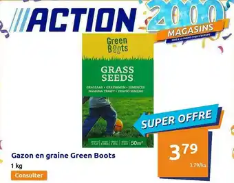 Action Gazon En Graine Green Boots offre
