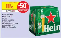 Intermarché Express Heineken bière blonde offre