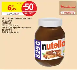 Intermarché Nutella pâte à tartiner noisettes et cacao offre