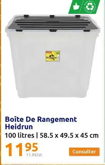 Action Boîte De Rangement Heidrun offre