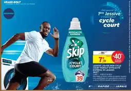 Intermarché Skip lessive liquide mon cycle court parfait efficacité express 39 lavages offre
