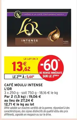 Intermarché L'or café moulu intense offre