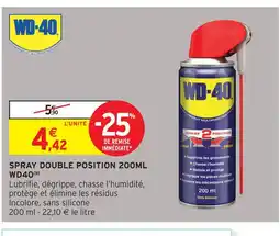 Intermarché Wd-40 spray double position 200ml offre