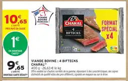 Intermarché Charal viande bovine : 4 biftecks offre