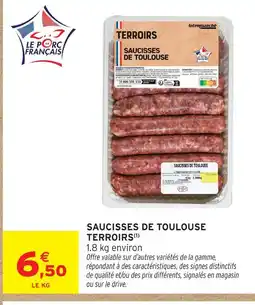 Intermarché Saucisses de toulouse terroirs offre