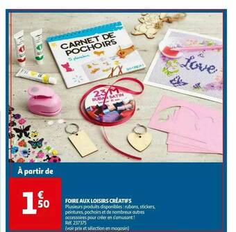 Auchan Foire Aux Loisirs Créatifs offre