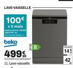 BUT Total - lave-vaisselle offre