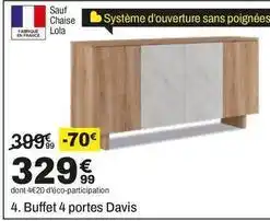 BUT Buffet 4 portes davis offre